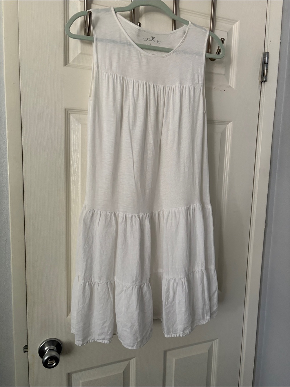 White Tiered Cotton dress